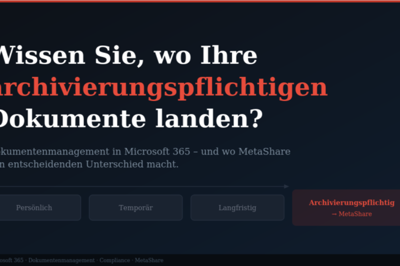 Wo entstehen wirklich archivierungswürdige Dokumente – und wie behalten Sie den Überblick?